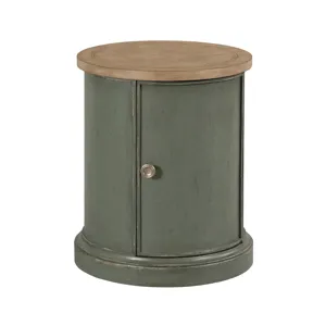 Chastain Woodfield Round Accent Table Green