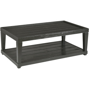 Oliver-hamilton Rectangular Coffee Table(Casters)Ebony