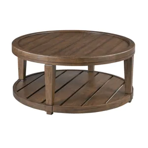 Oliver-hamilton Round Coffee Table(Casters)Sepia