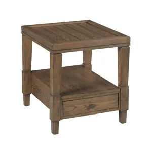 Oliver-hamilton Rectangular Drawer End Table-Sepia