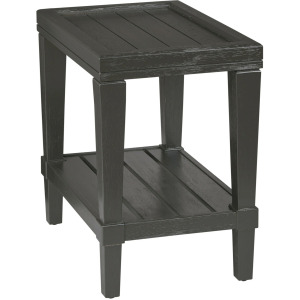 Oliver-hamilton Rectangular Chairside Table-Ebony