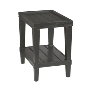 Oliver-hamilton Rectangular Chairside Table-Ebony