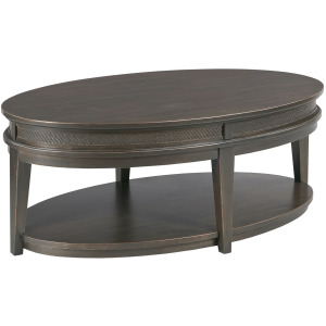 Serra-hamilton Oval Coffee Table-Soft Black