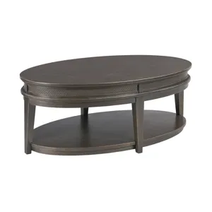 Serra-hamilton Oval Coffee Table-Soft Black