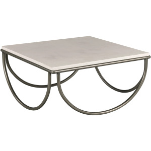 Hidden Treasures Square Limestone Top Coffee Table