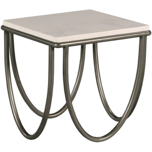Hidden Treasures Square Limestone End Table