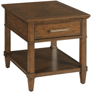 Longham Rectangular Drawer End Table