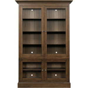 Structures Double Display Cabinet-Sable