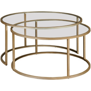 Hidden Treasures Abstract Nesting Coffee Table Set