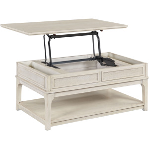 Serra-hamilton Rectangular Lift Top Drawer Coffee-Classic White