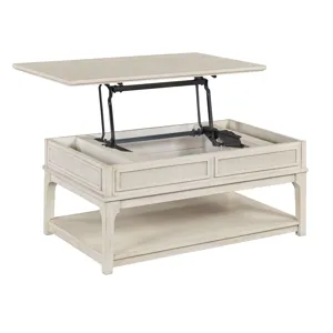 Serra-hamilton Rectangular Lift Top Drawer Coffee-Classic White