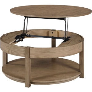 Costa Way-hamilton Round Lift Top Coffee Table-Taupe