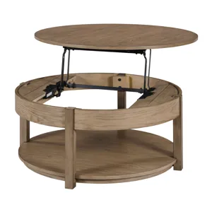 Costa Way-hamilton Round Lift Top Coffee Table-Taupe