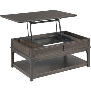 Serra-hamilton Rectangular Lift Top Drawer Coffee-Soft Black