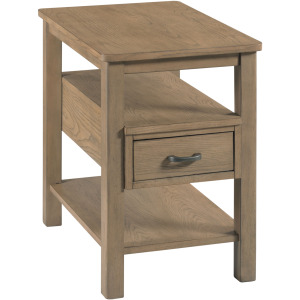 Costa Way-hamilton Rectangular Charging Chairside Table-Taupe