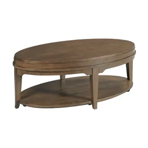 Nicolette-hamilton Oval Coffee Table(Casters-Auburn
