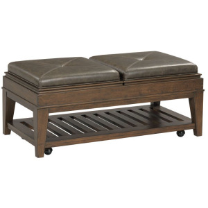 Hidden Treasures Tray Ottoman Coffee Table