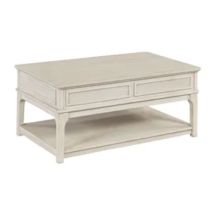 Serra-hamilton Rectangular Lift Top Drawer Coffee-Classic White