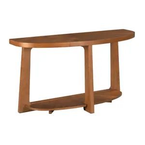 Archetype Demilune Console Table-Cinnamon