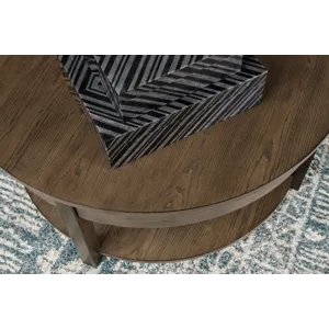 Costa Way-hamilton Round Lift Top Coffee Table-Deep Brown