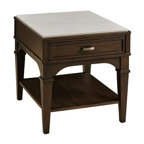 Giselle Rectangular Drawer End Table
