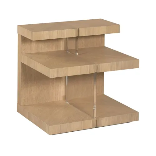 Hidden Treasures Clearly Supported End Table