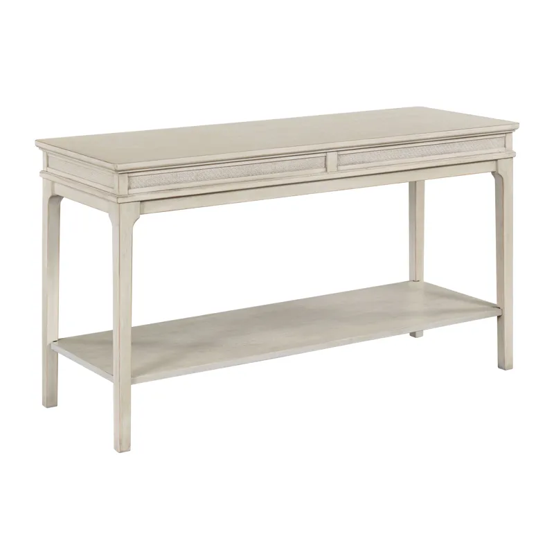 Serra-hamilton Rectangular Drawer Sofa Table-Classic White