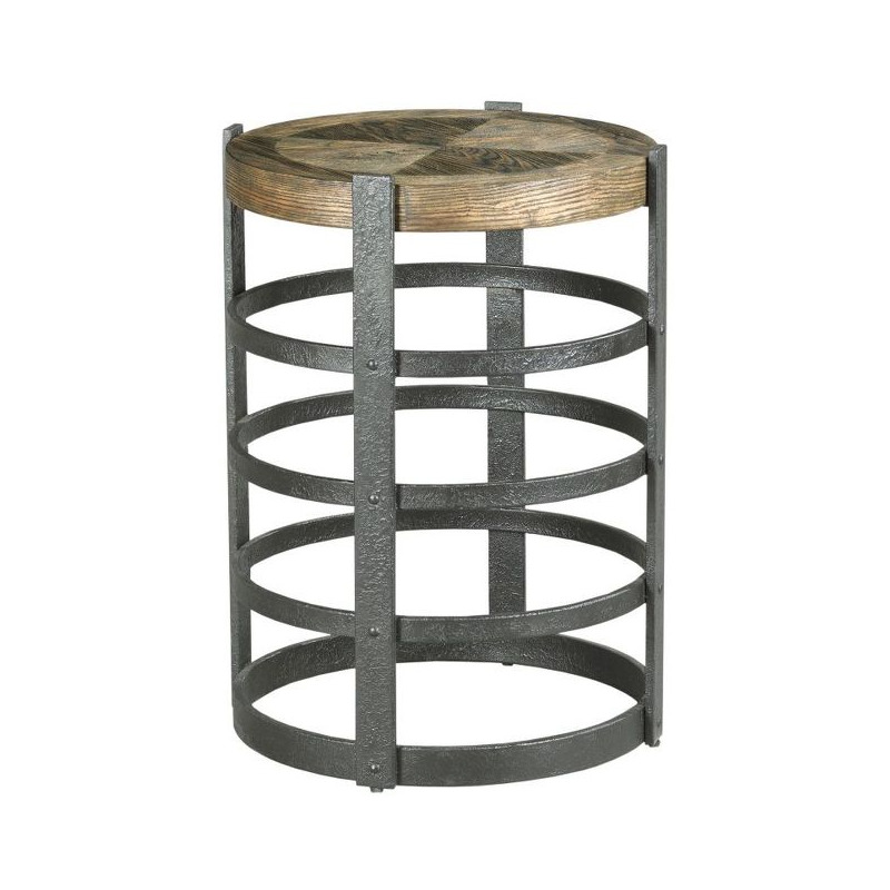 BARREL STRAP END TABLE