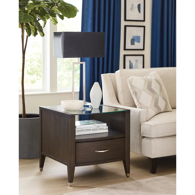Tesha Rectangular Drawer End Table