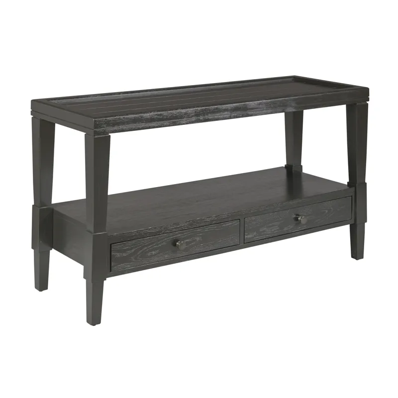 Oliver-hamilton Rectangular Drawer Sofa Table-Ebony
