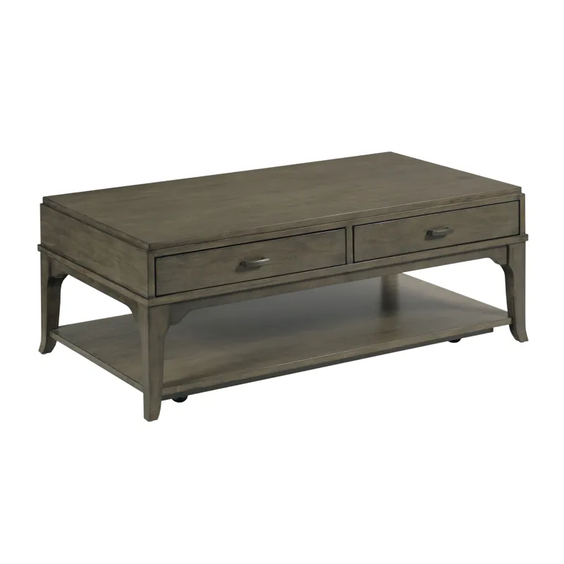 Nicolette-hamilton Rectangular Drawer Coffee Table(Casters-Charcoal