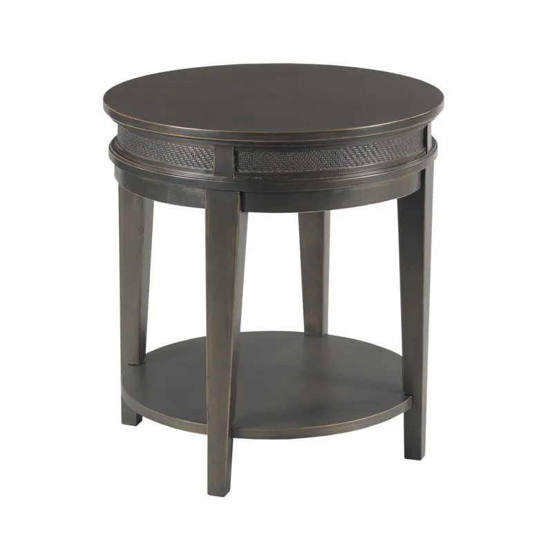 Serra-hamilton Round End Table-Soft Black