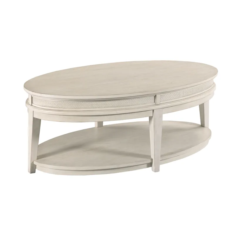 Serra-hamilton Oval Coffee Table-Classic White