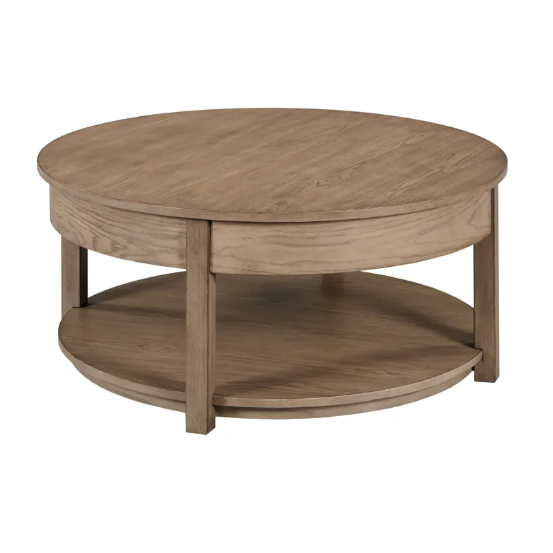 Costa Way-hamilton Round Lift Top Coffee Table-Taupe