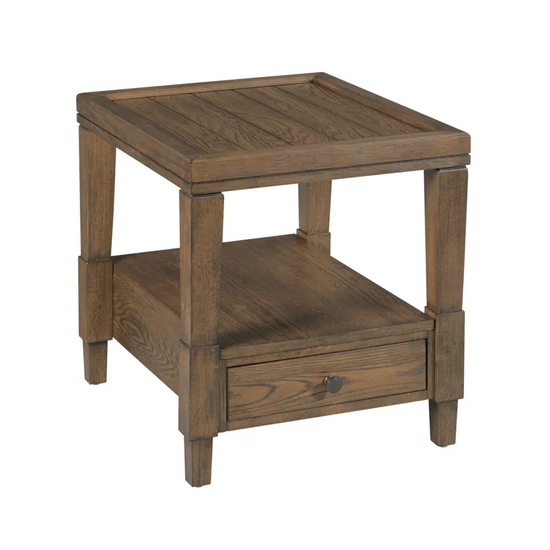 Oliver-hamilton Rectangular Drawer End Table-Sepia