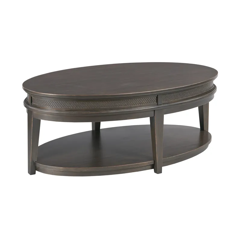 Serra-hamilton Oval Coffee Table-Soft Black