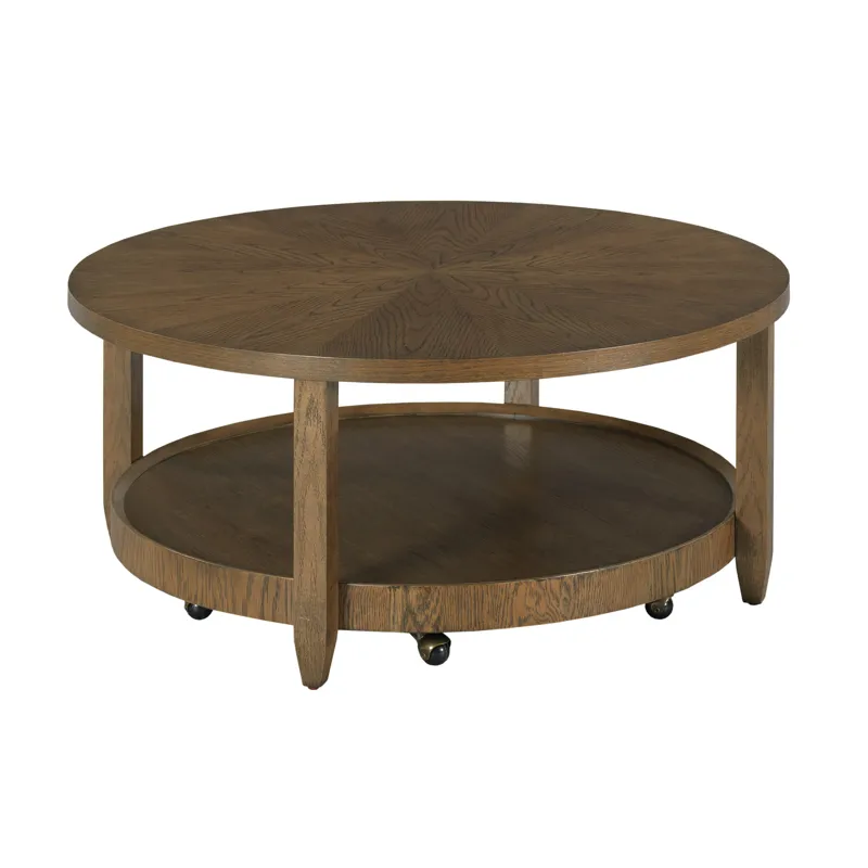 Eldon Round Coffee Table W/6 Casters
