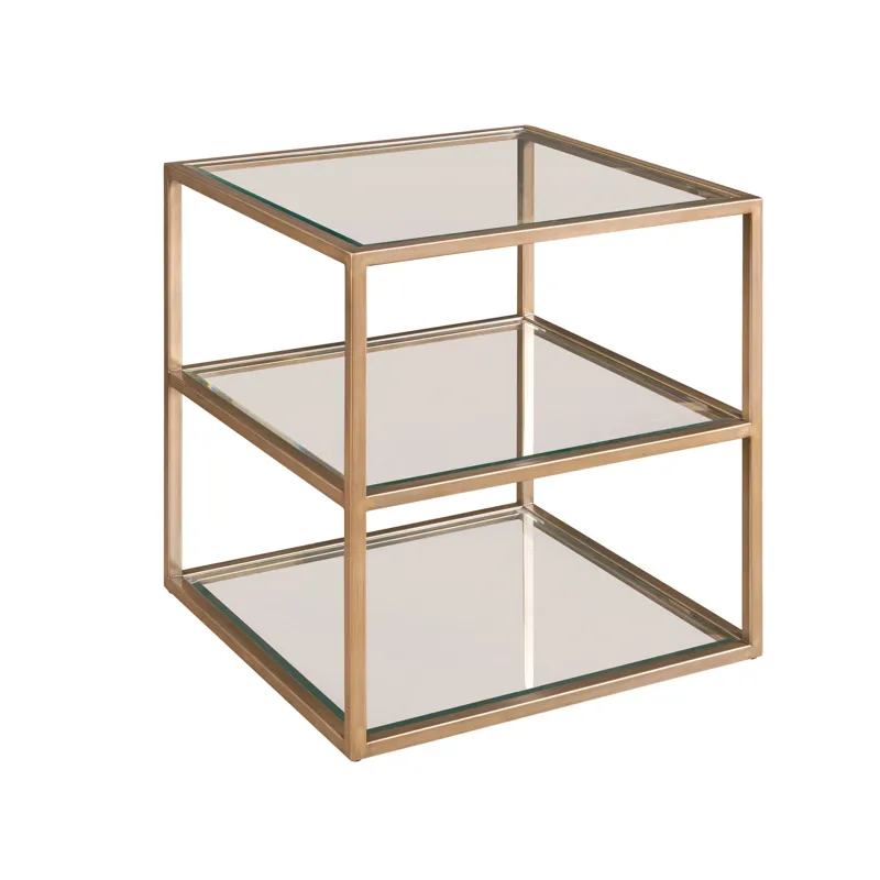 Hidden Treasures Abstract Tiered End Table