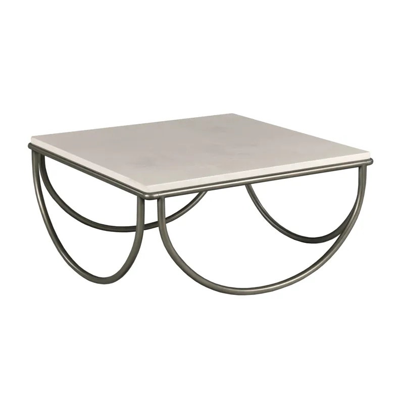 Hidden Treasures Square Limestone Top Coffee Table