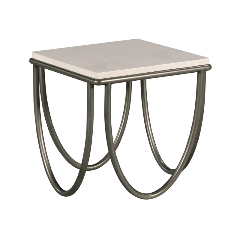 Hidden Treasures Square Limestone End Table