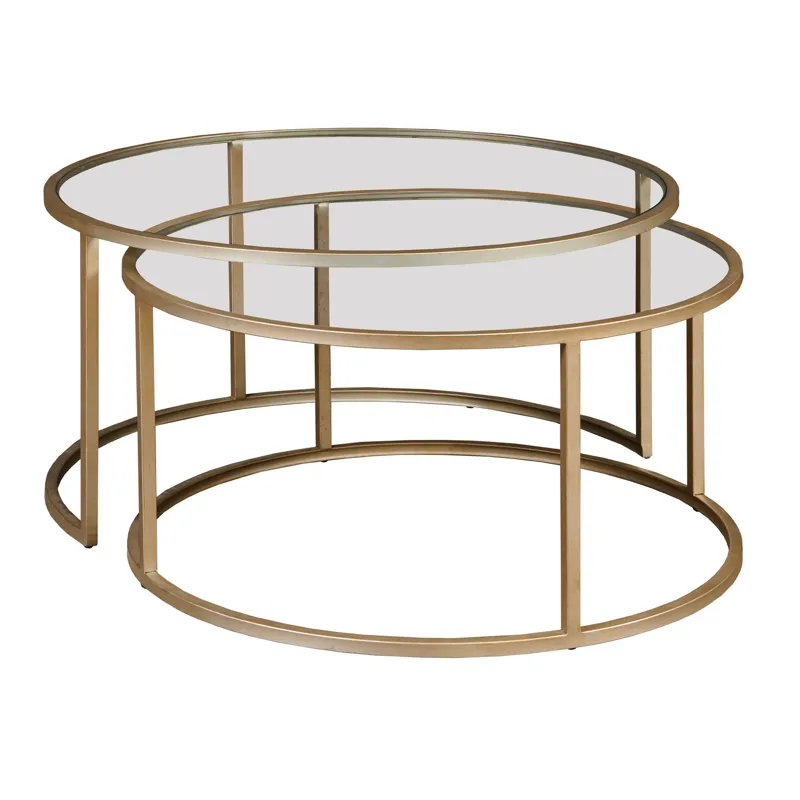 Hidden Treasures Abstract Nesting Coffee Table Set