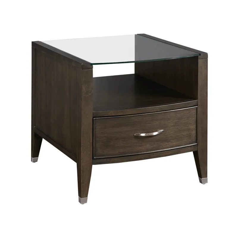 Tesha Rectangular Drawer End Table