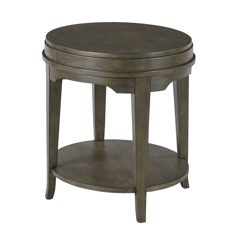 Nicolette-hamilton Oval End Table-Charcoal