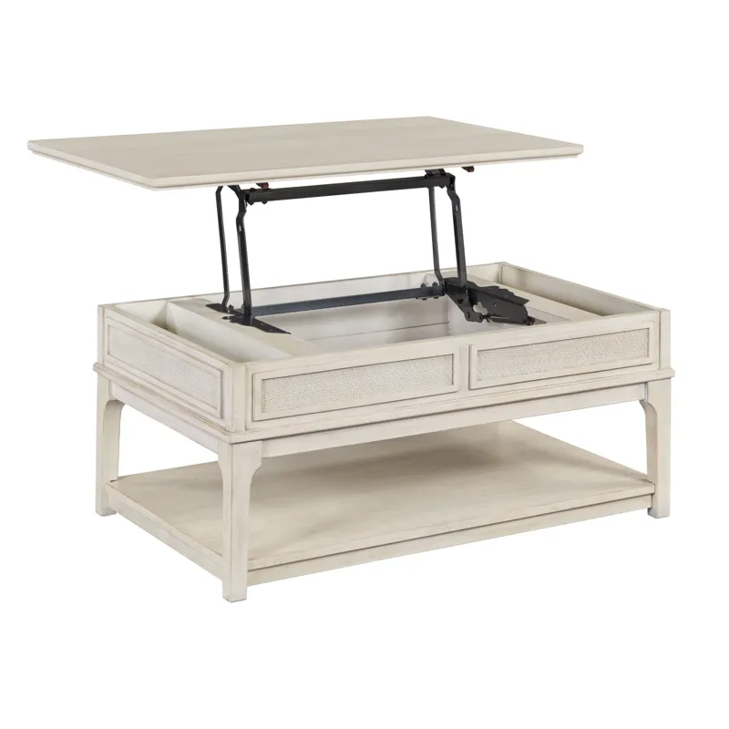 Serra-hamilton Rectangular Lift Top Drawer Coffee-Classic White