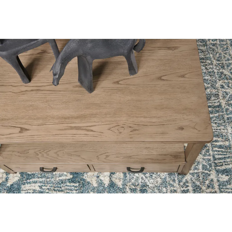 Costa Way-hamilton Ectangular Drawer Coffee Table-Taupe
