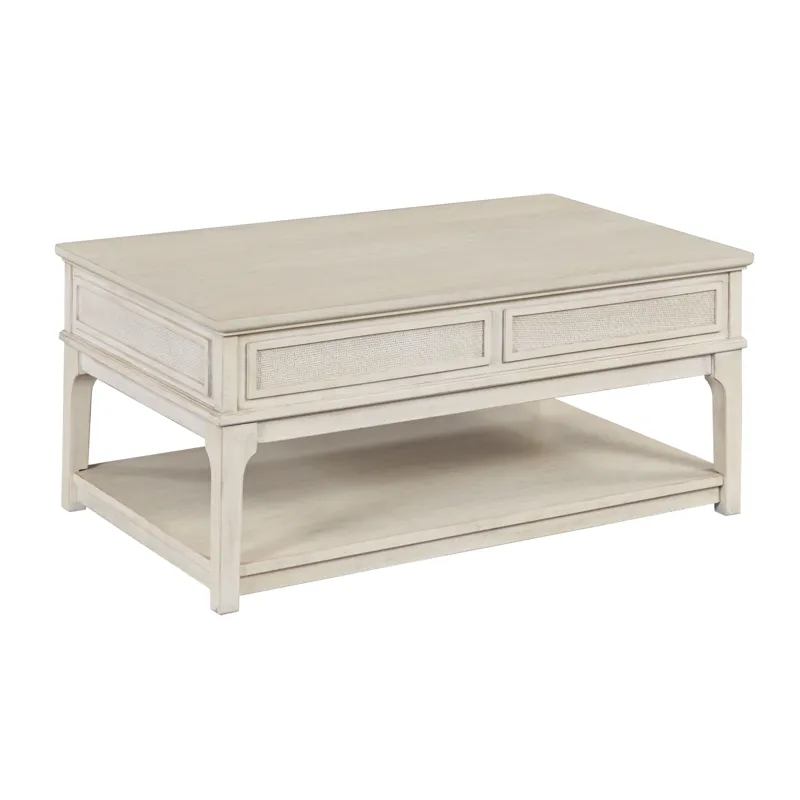 Serra-hamilton Rectangular Lift Top Drawer Coffee-Classic White