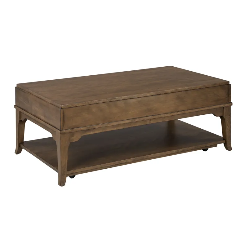 Nicolette-hamilton Rectangular Drawer Coffee Table(Casters-Auburn