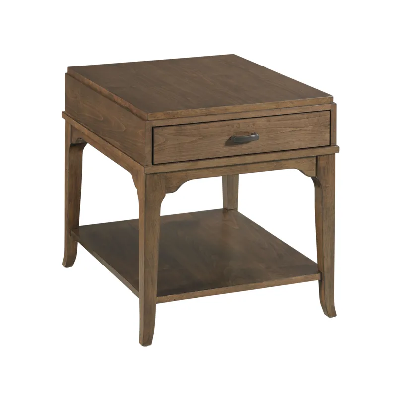 Nicolette-hamilton Rectangular Drawer End Table-Auburn