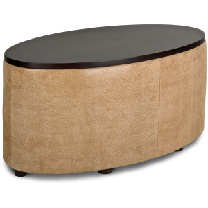 Engage Large Ottoman w/ Wooden Top