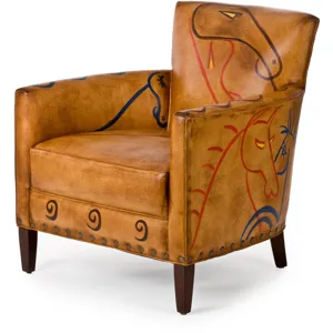 Norvell Ancient Thunder Horse Painting Chair